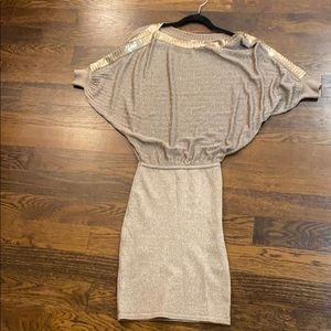 Marciano gold stretchy dress